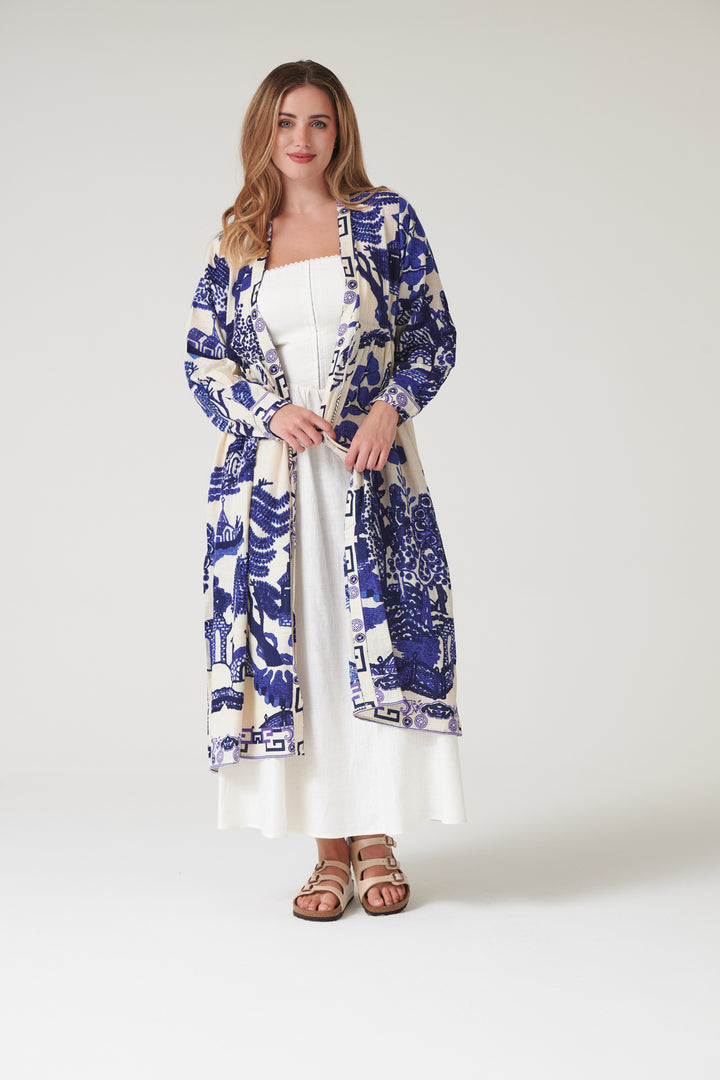 Giant Willow Blue Duster Jacket - One Hundred Stars