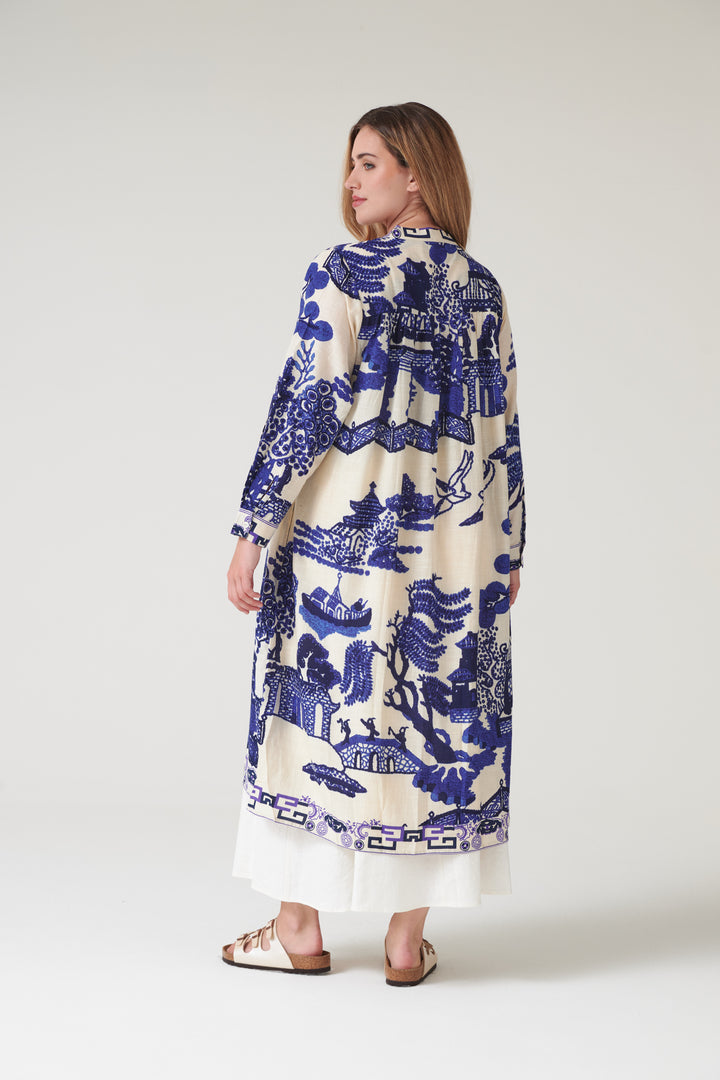 Giant Willow Blue Duster Jacket - One Hundred Stars