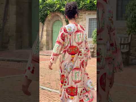 Lanterns Red Pinch Pleat Dress