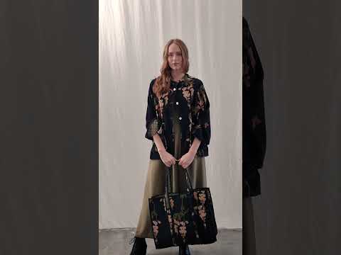 Wisteria Black Velvet Jacket