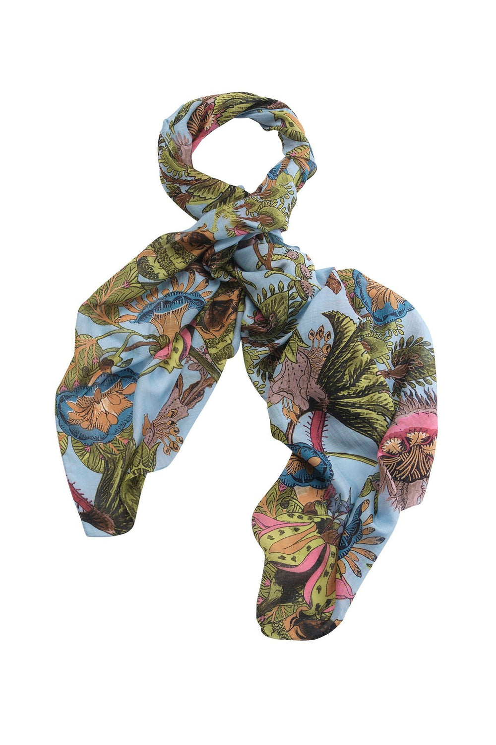 Eccentric Blooms Sky Scarf - One Hundred Stars