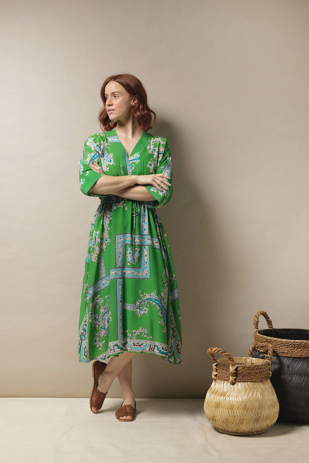 Handkerchief Green Abbi Dress - One Hundred Stars