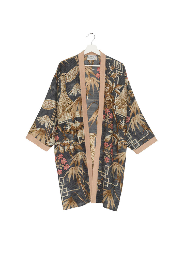 Bamboo Slate Collar Kimono