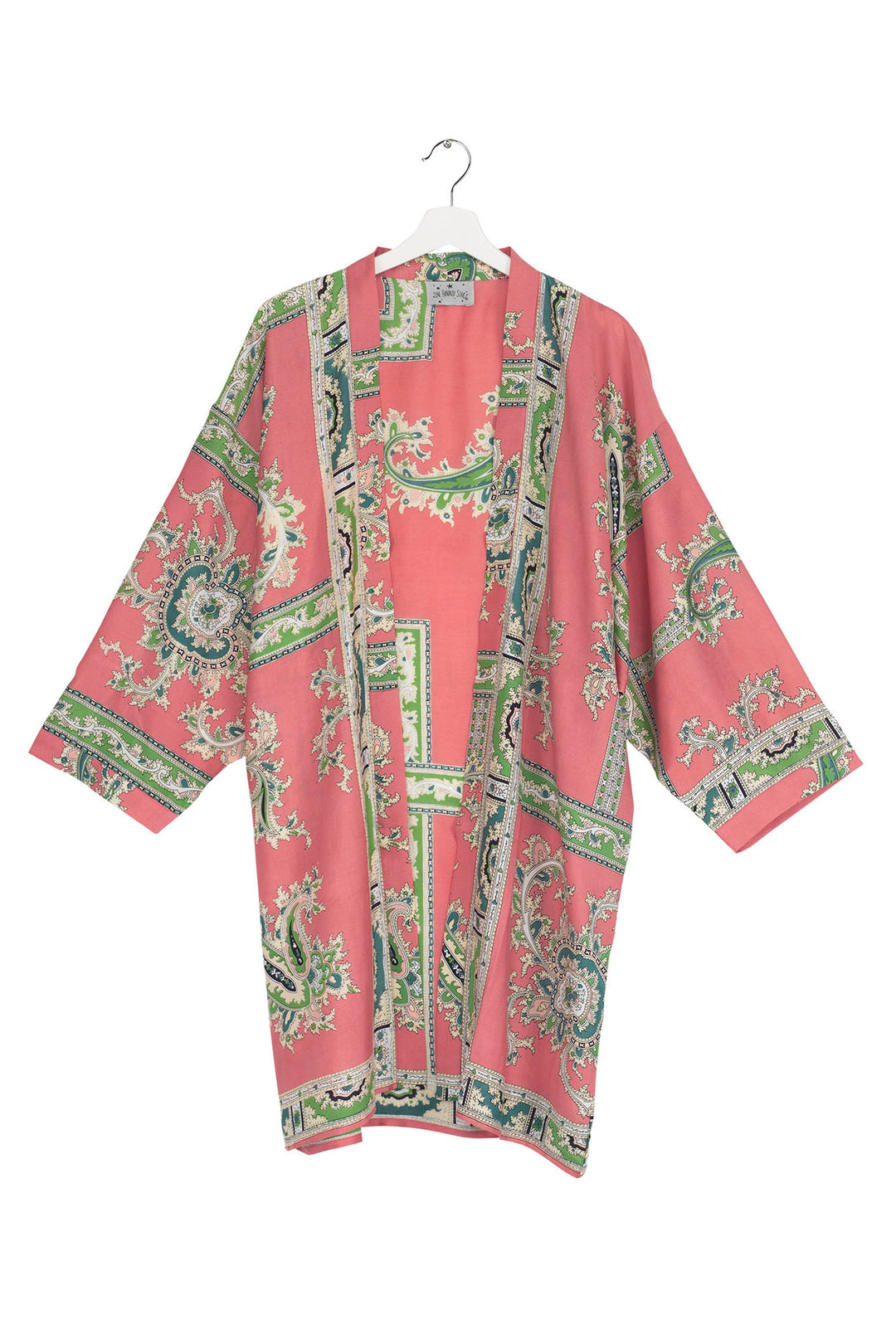 Handkerchief Pink Collar Kimono