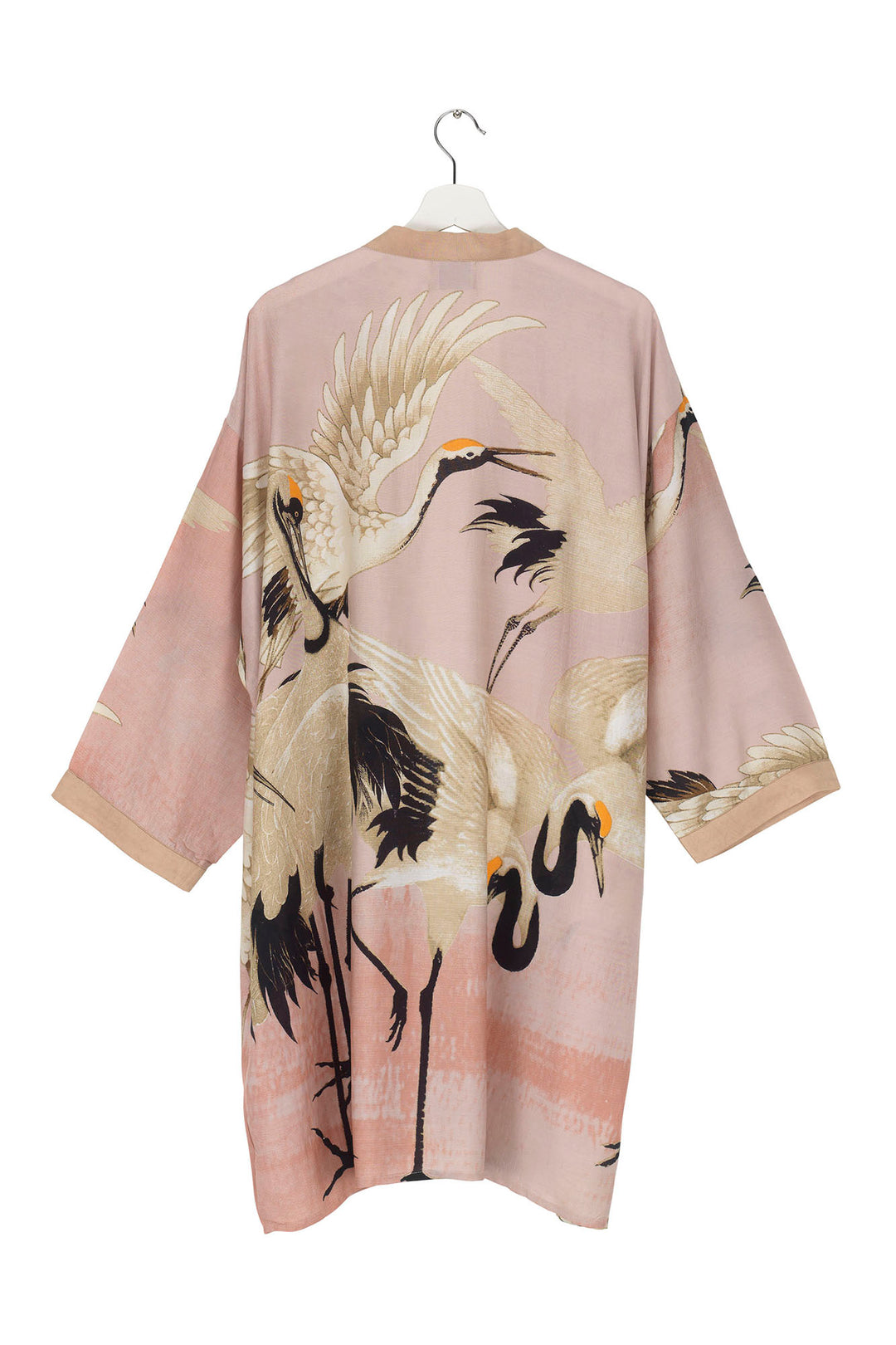 Stork Plaster Pink Collar Kimono - One Hundred Stars