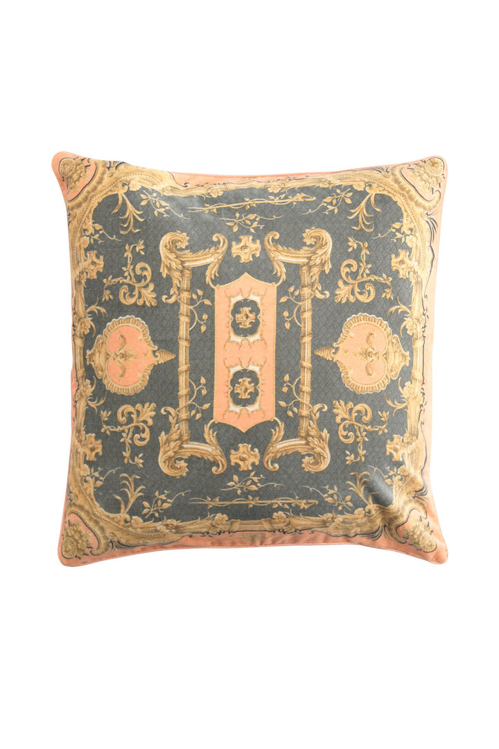 One Hundred Stars Rococo Grey Velvet Cushion- These limited edition velvet cushions are 50 x 50cm and can purchased with or without an ethically sourced duck feather inner. 