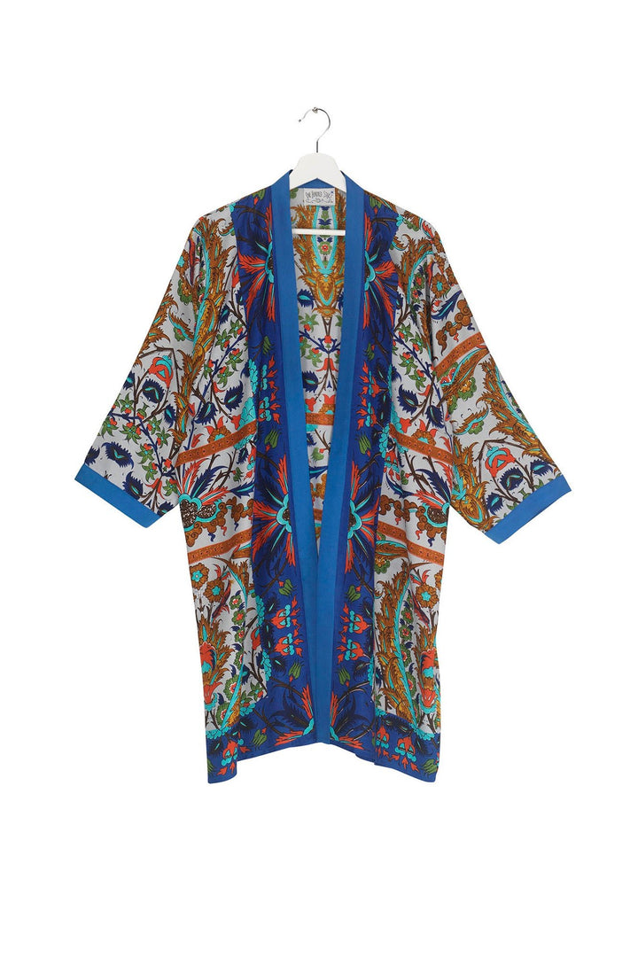 Decadent Blue Collar Kimono - One Hundred Stars