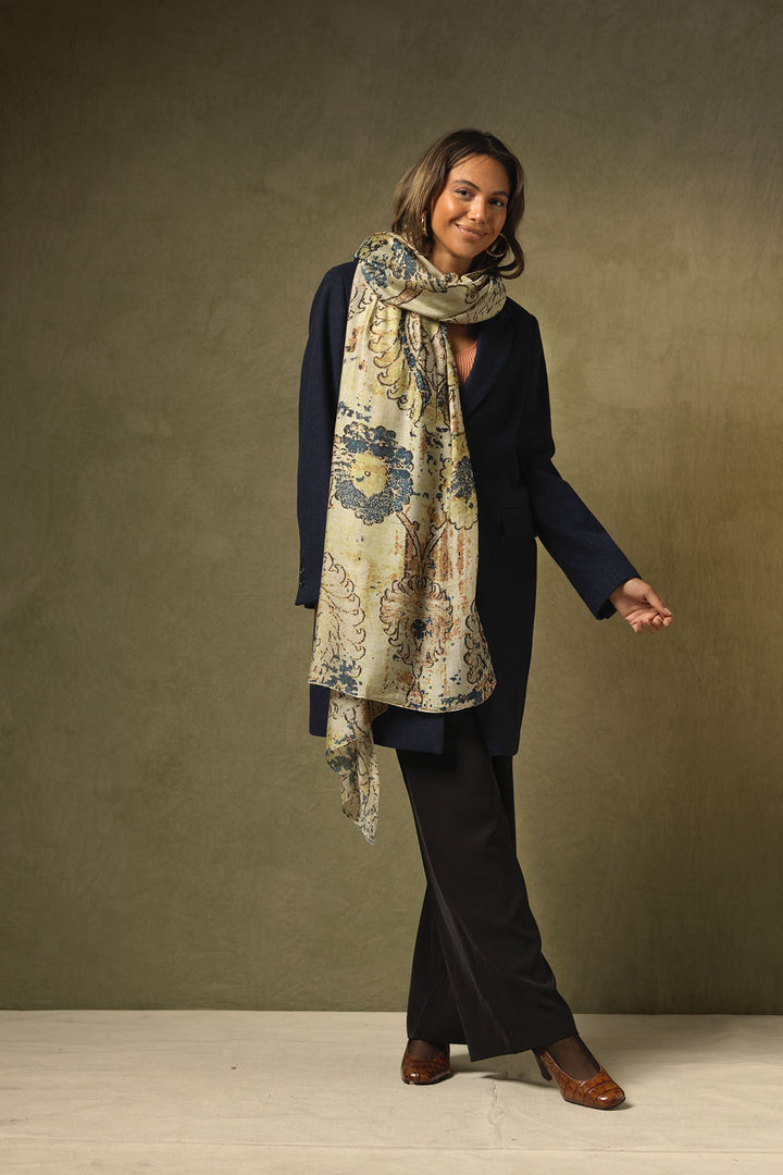 Dhurrie Taupe Scarf - One Hundred Stars