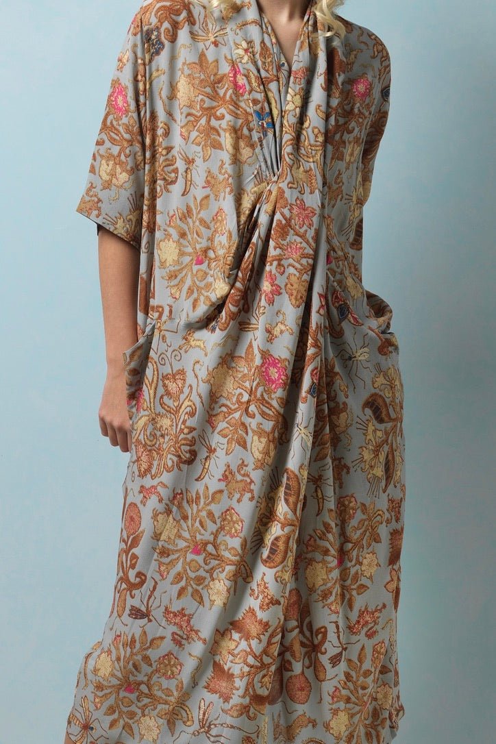 Tudor Rose Grey Rachel Dress - One Hundred Stars