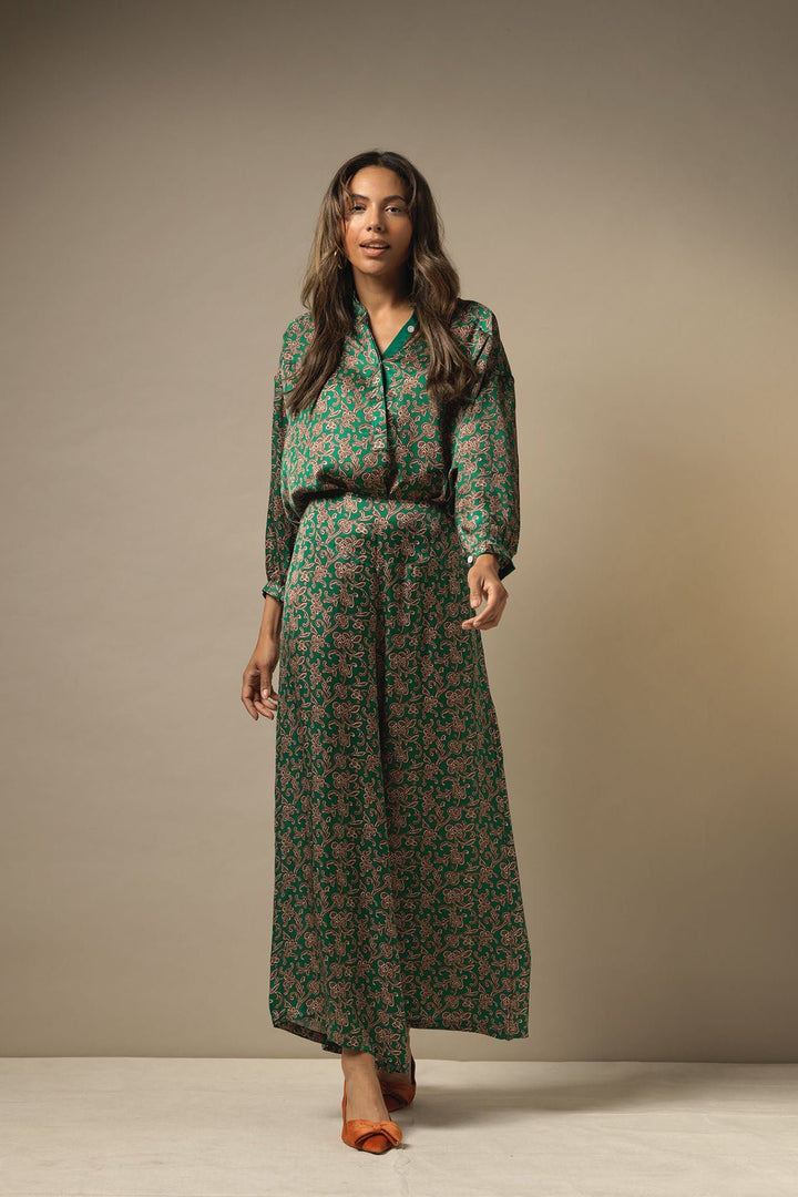 Floral Paisley Green Darcy Shirt - One Hundred Stars