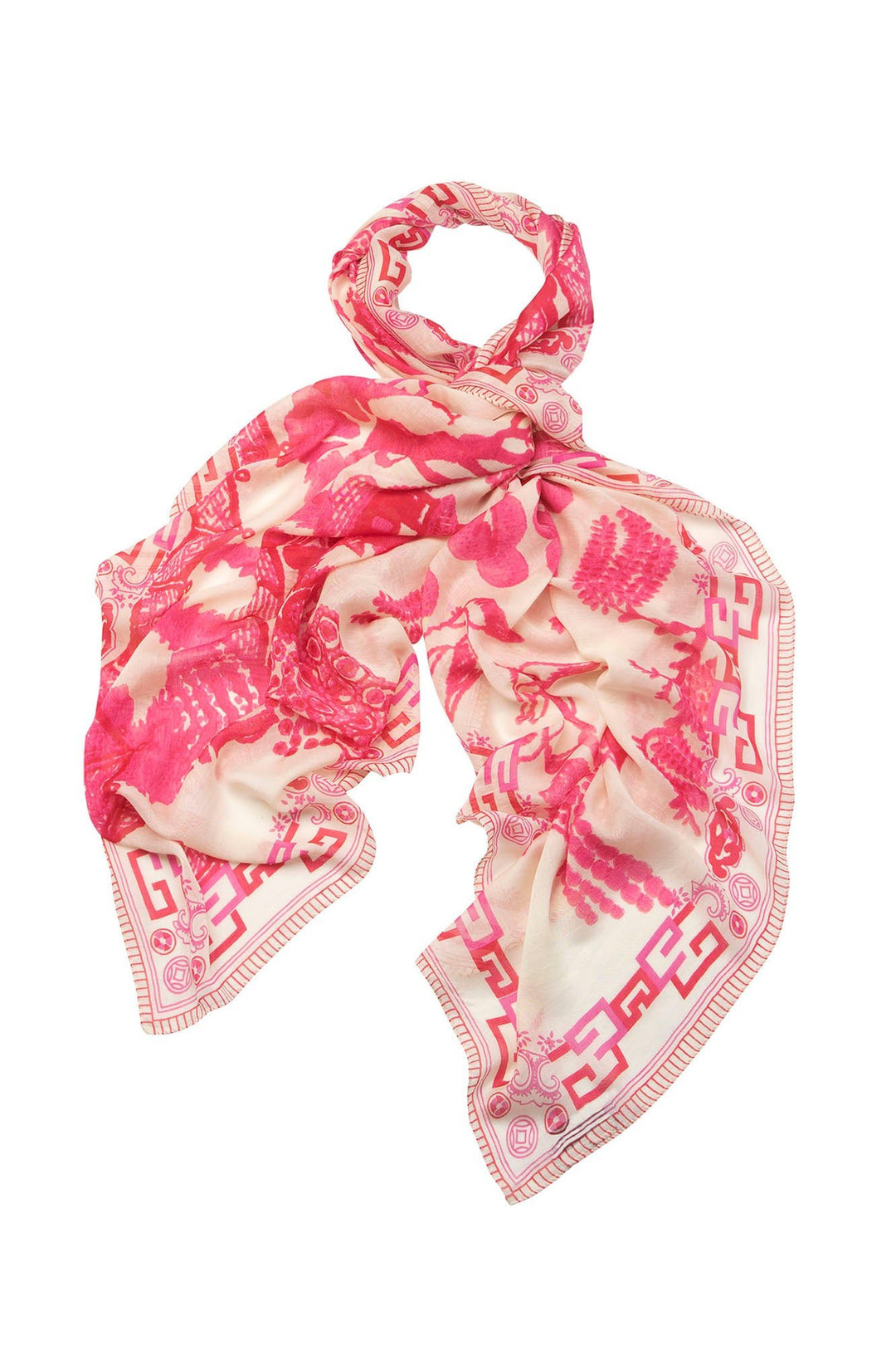 Giant Willow Fuchsia Pink Scarf - One Hundred Stars