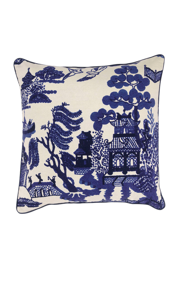 Giant Willow Cotton Square Cushion - One Hundred Stars