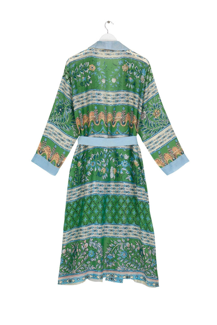 Folk Flowers Green Gown - One Hundred Stars