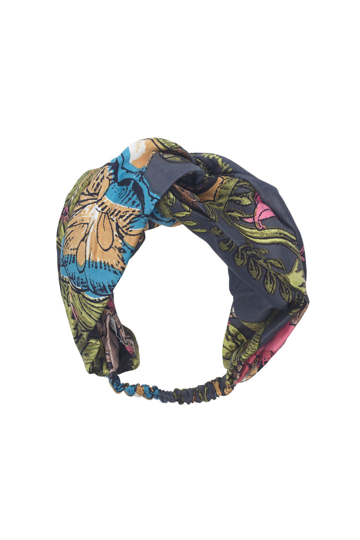 Eccentric Blooms Charcoal Headband - One Hundred Stars