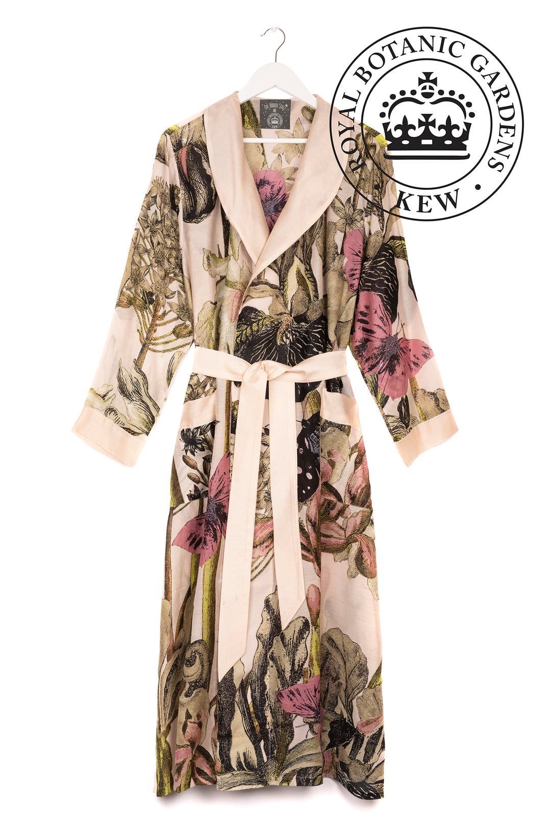 KEW Iris Blush Gown- This gown is perfect as a luxurious house coat or for layering as a chic accessory to your favourite outfit.