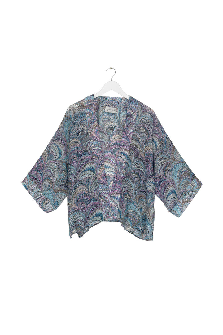 Marbled Blue Kimono