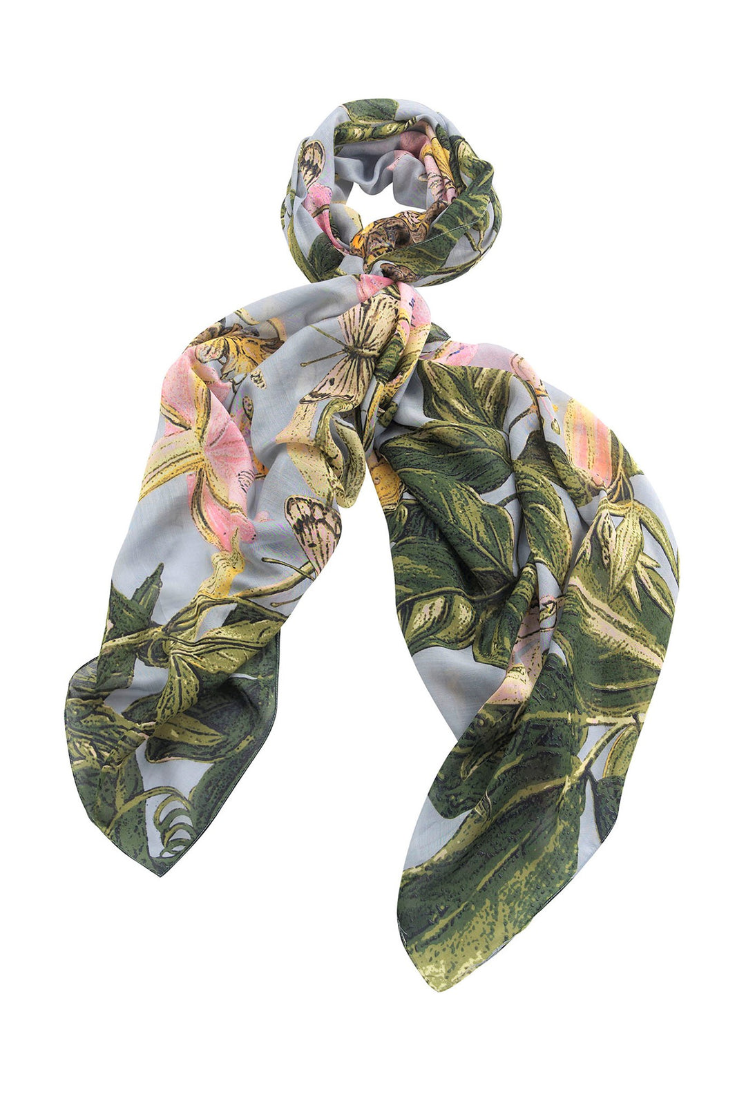 Marianne North Chilli Plant Scarf- Our scarves are a full 100cm x 200cm making them perfect for layering in the winter months or worn as a delicate cover up during the summer seasons. 