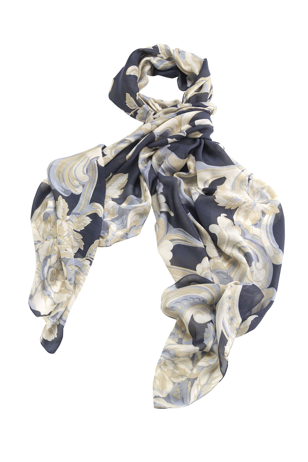 One Hundred Stars Plaster Roses Midnight Scarf- Our scarves are a full 100cm x 200cm making them perfect for layering in the winter months or worn as a delicate cover up during the summer seasons. 