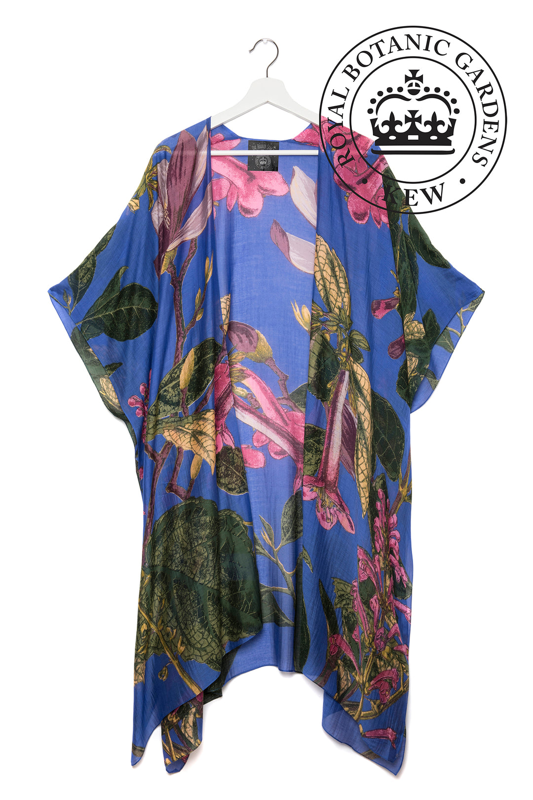 KEW Magnolia Purple Throwover- These lightweight throwovers make the perfect cover up, they are mid-length with an open front and loose arms, perfect for the warmer months or worn on holiday as the ideal resort wear. 