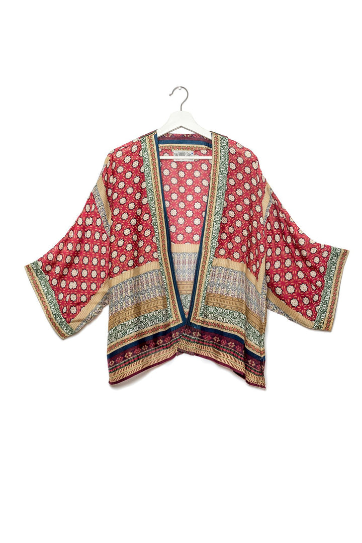 Moorish Burgundy Kimono - One Hundred Stars