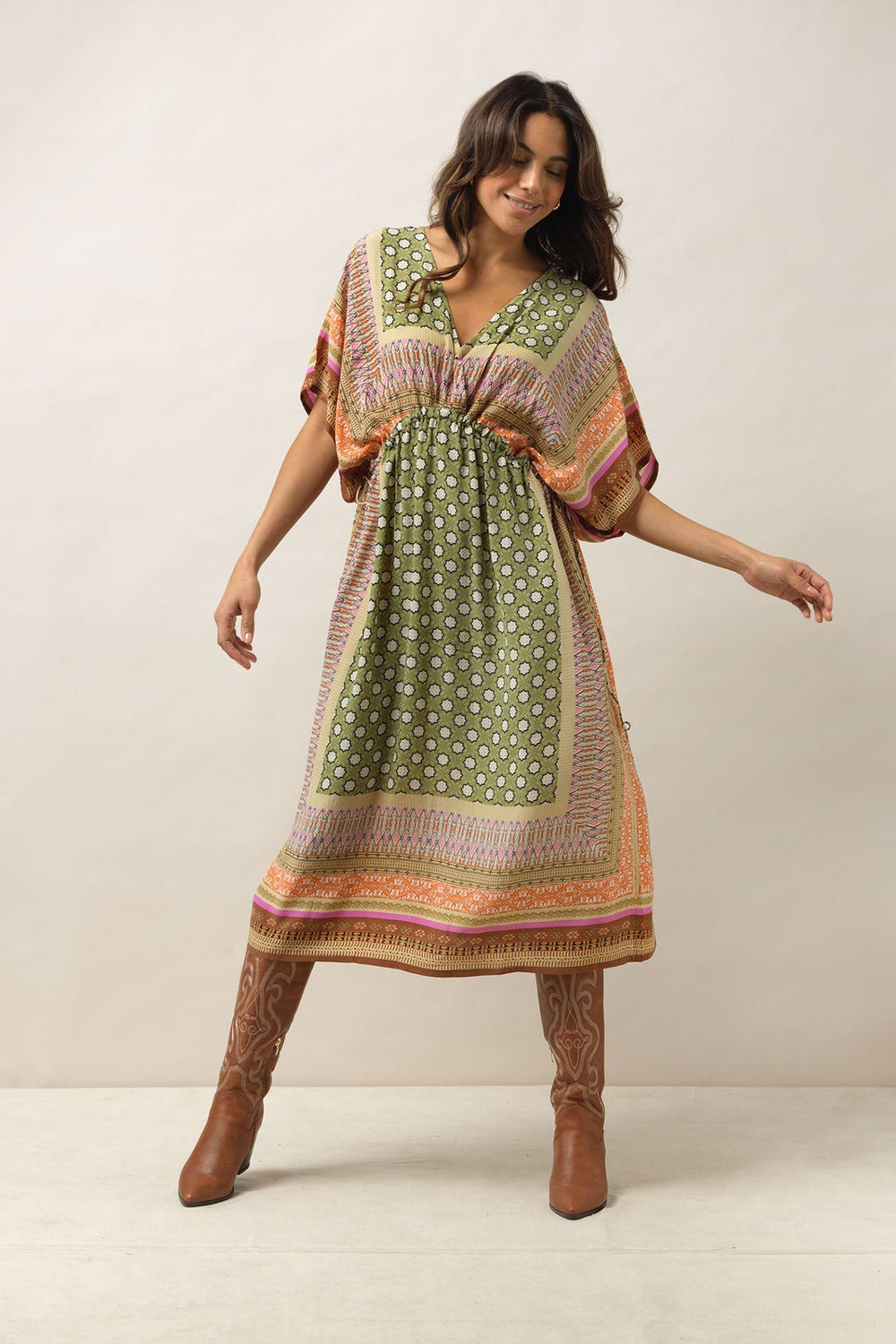 Moorish Green String Dress - One Hundred Stars