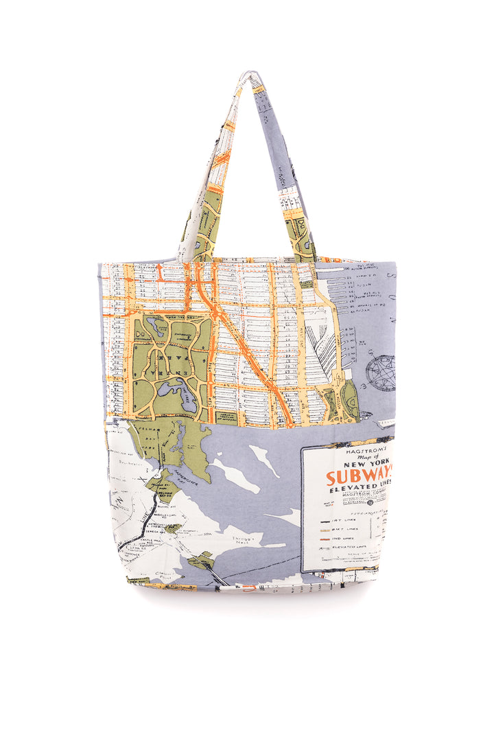 New York Grey Map Bag - One Hundred Stars