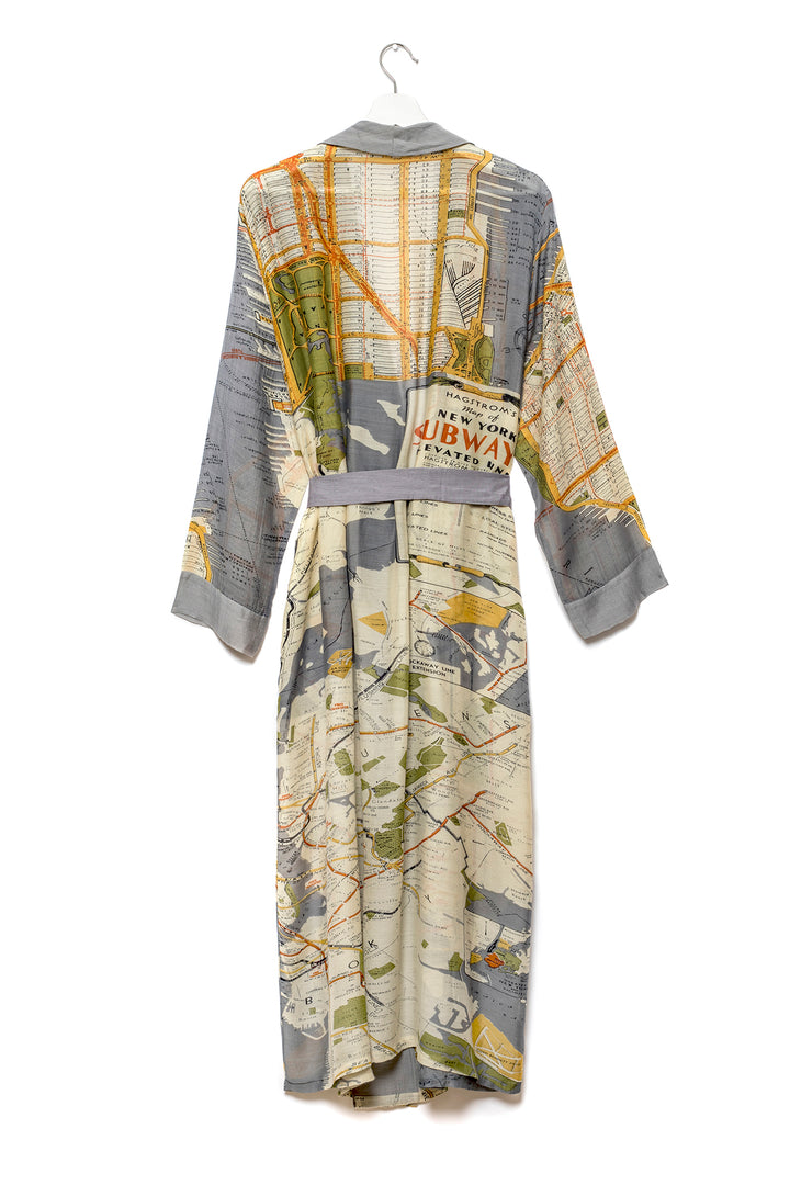 New York City Grey Map Gown - One Hundred Stars