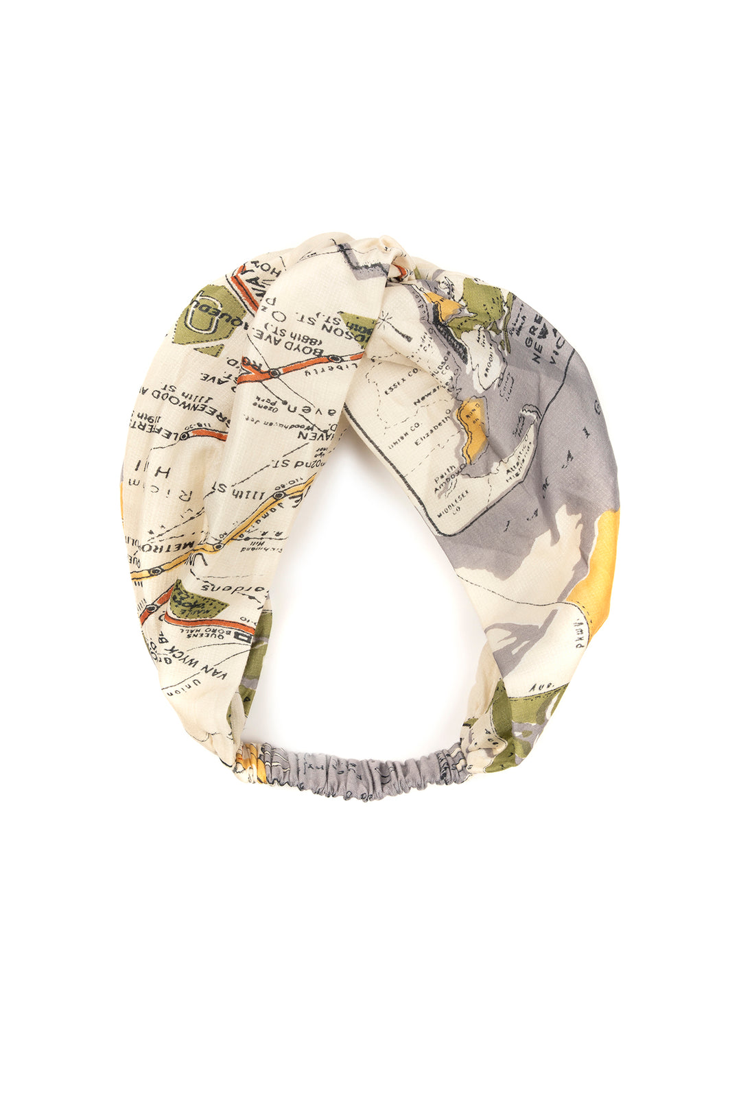 One Hundred Stars New York City Map Headband- Our headbands are made from 100% recycled material using offcuts from our clothing production.