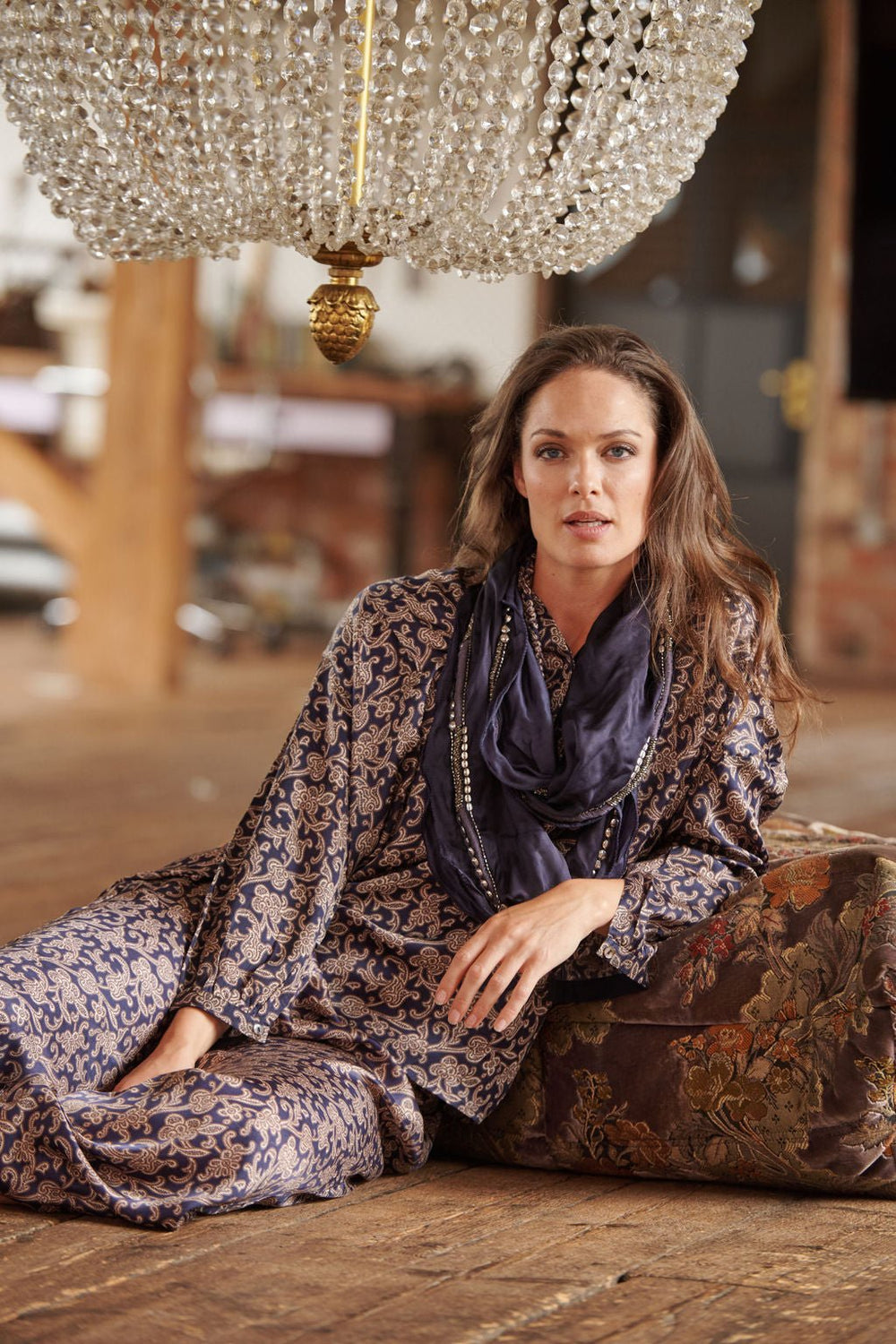 Floral Paisley Blue Darcy Shirt - One Hundred Stars