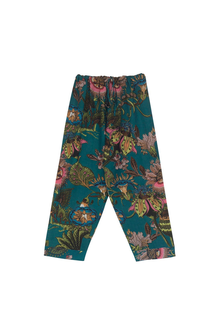 Eccentric Blooms Teal Lounge Pants - One Hundred Stars