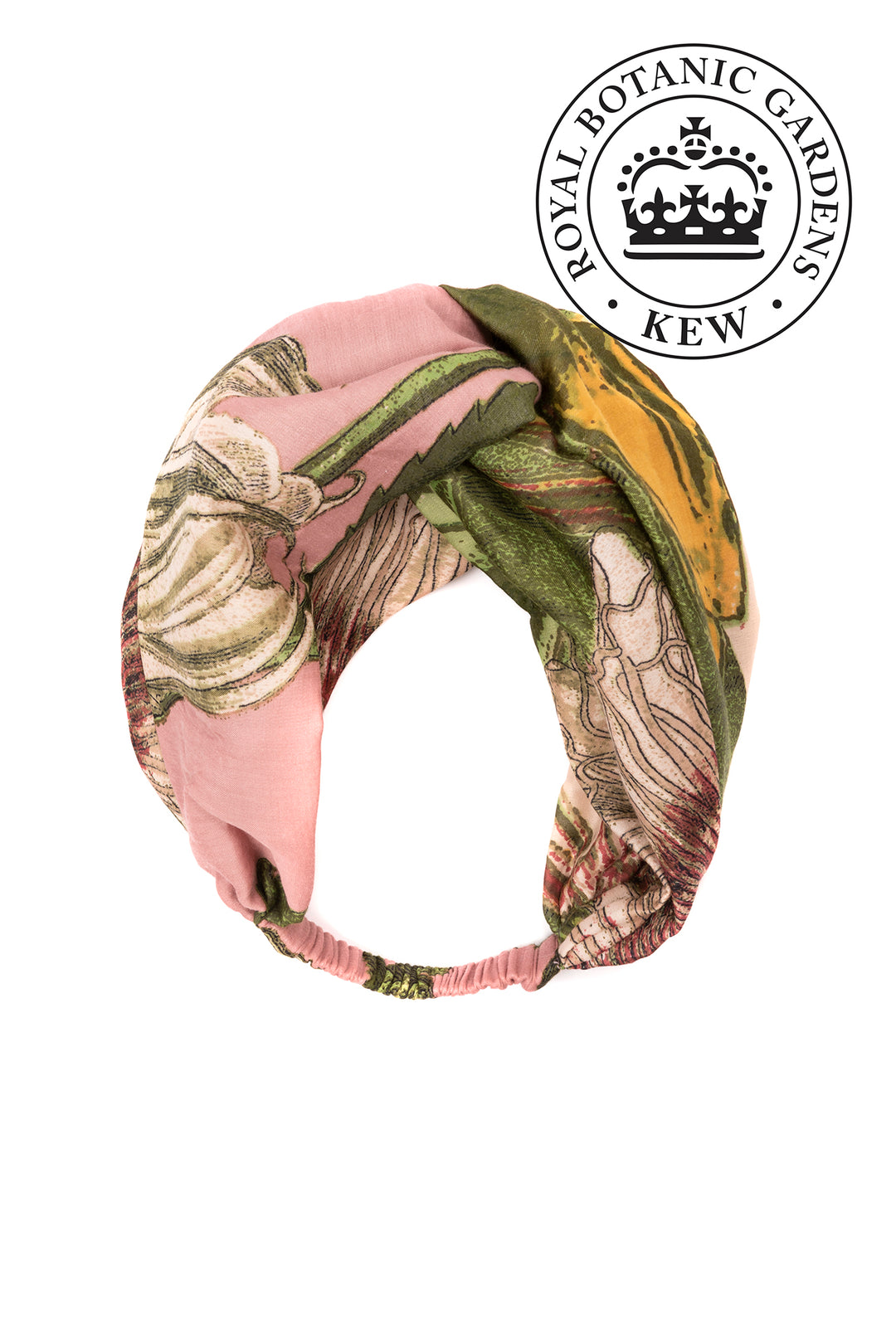 One Hundred Stars Kew Collaboration Passion Flower Pink Headband  