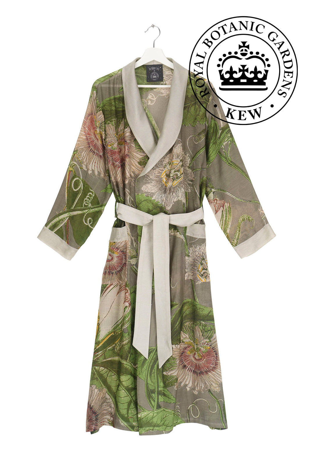 KEW Passion Flower Stone Gown-  This gown is perfect as a luxurious house coat or for layering as a chic accessory to your favourite outfit.