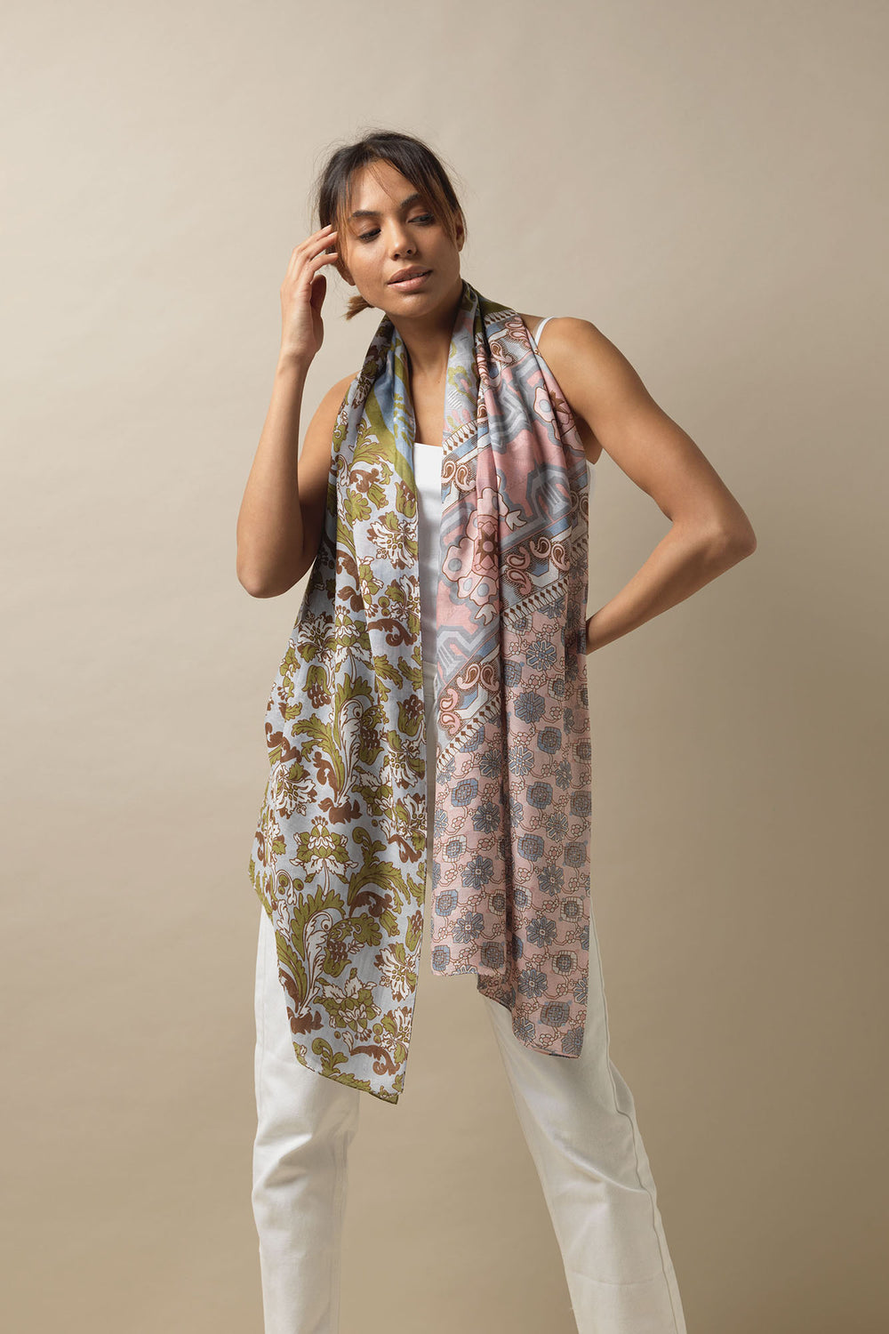 Patchwork Pastel Scarf - One Hundred Stars