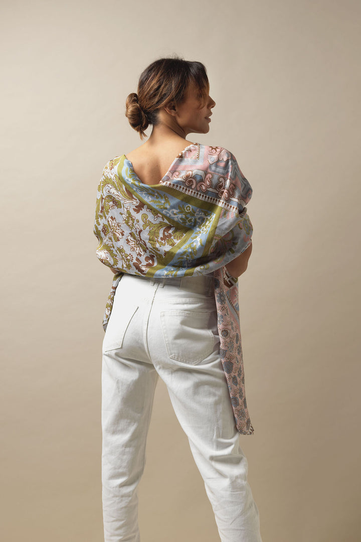Patchwork Pastel Scarf - One Hundred Stars