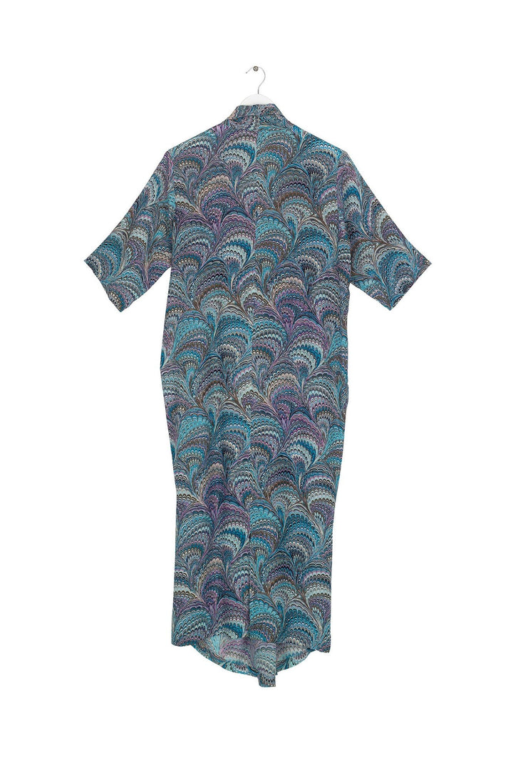 Marbled Blue Rachel Dress - One Hundred Stars