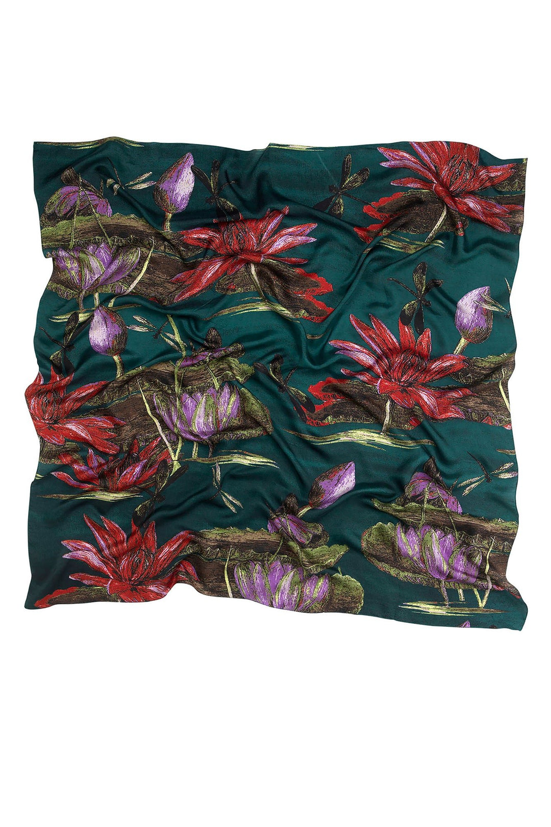 KEW Indian Lily Silk Scarf - One Hundred Stars