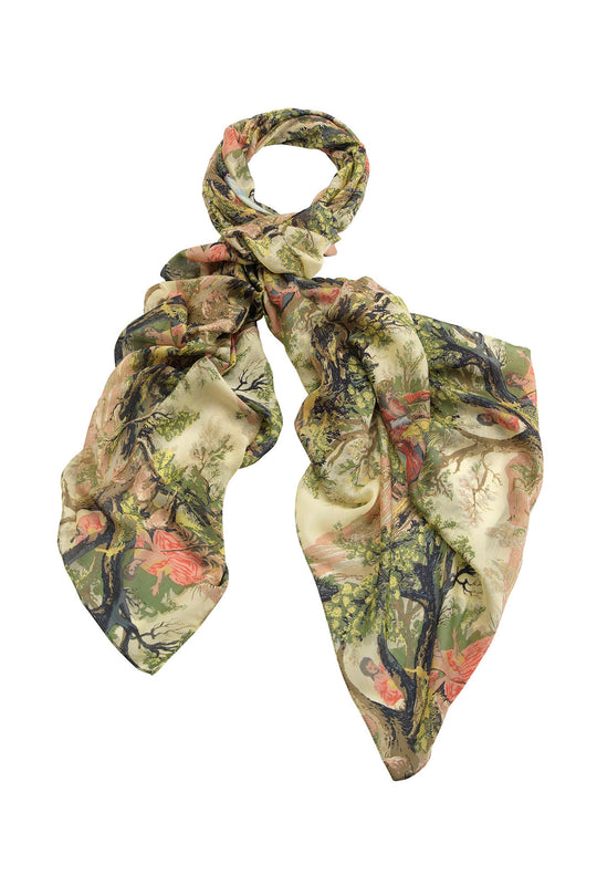 Chrysanthemum Ecru Scarf-One Hundred  Stars main image 1