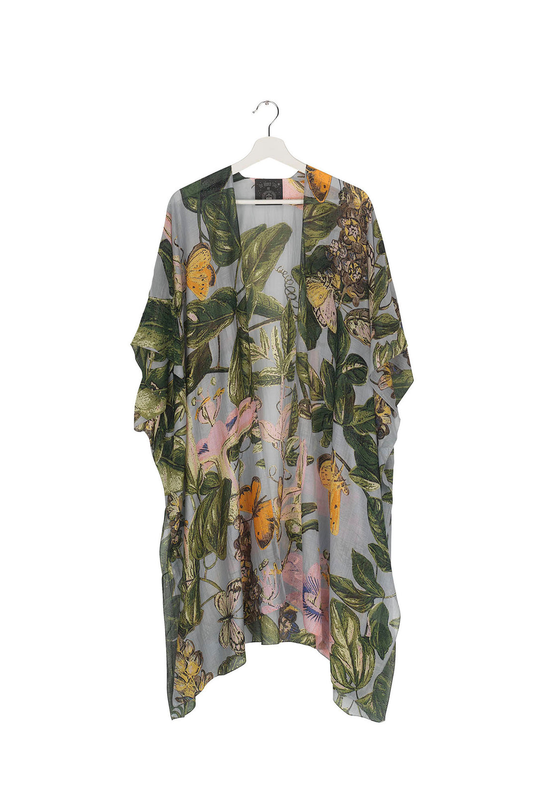 Marianne North Chilli Plant Throwover- These lightweight throwovers make the perfect cover up, they are mid-length with an open front and loose arms, perfect for the warmer months or worn on holiday as the ideal resort wear. 