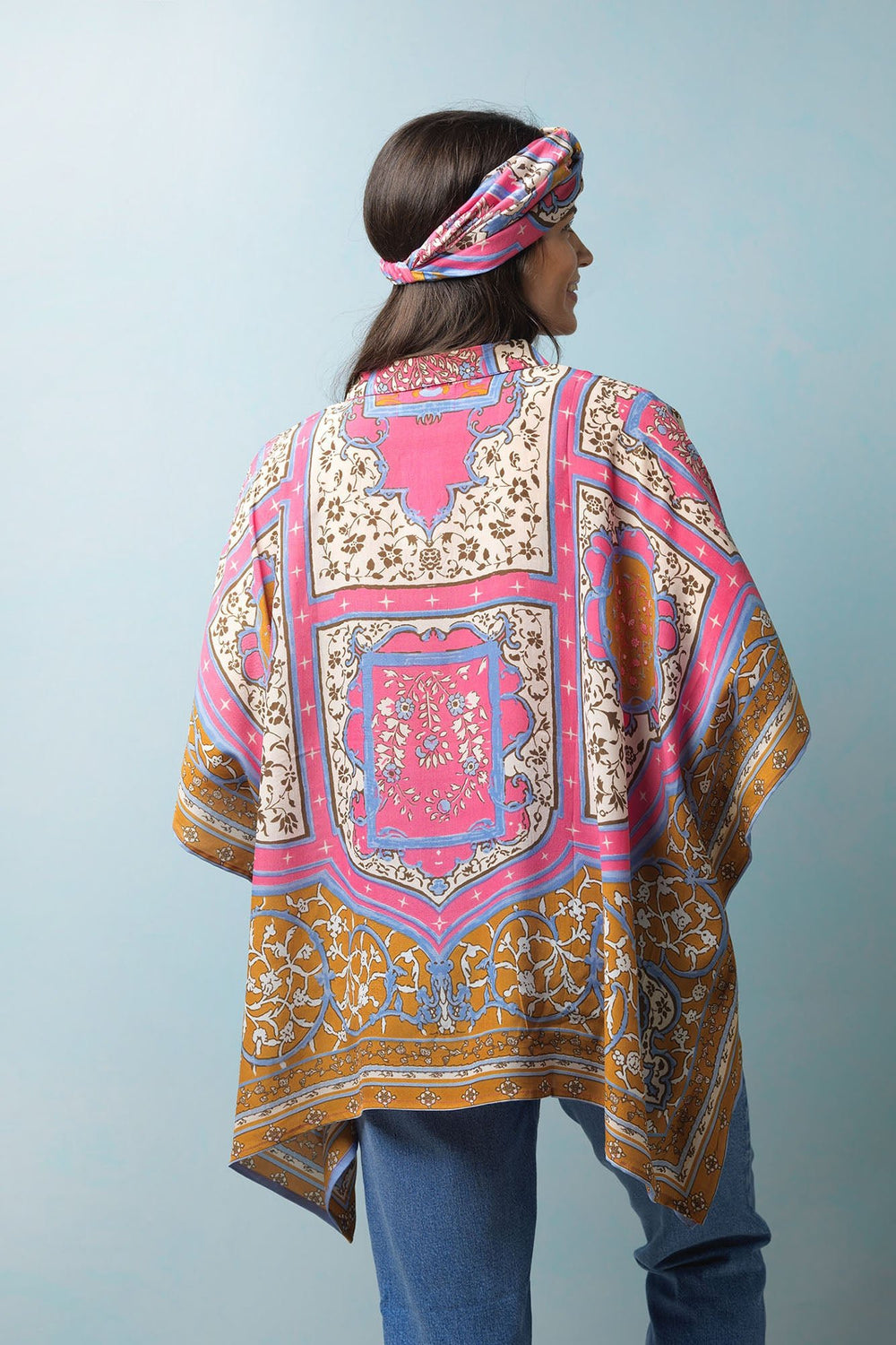 Indian Summer Pink Tunic Top - One Hundred Stars