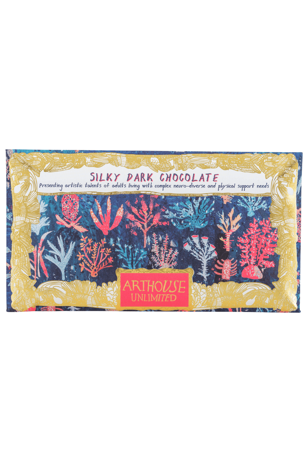 Art House Coral Silky Dark Chocolate Bar - One Hundred Stars