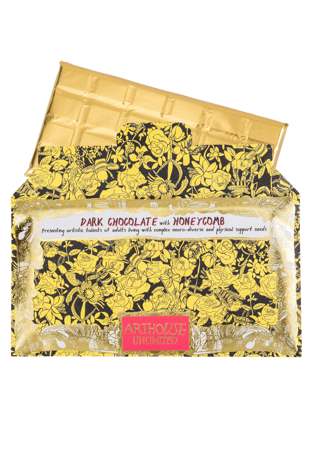 Art House Bees Honey Comb & Dark Chocolate Bar - One Hundred Stars