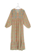 Vintage Tiles Pink Boho Dress
