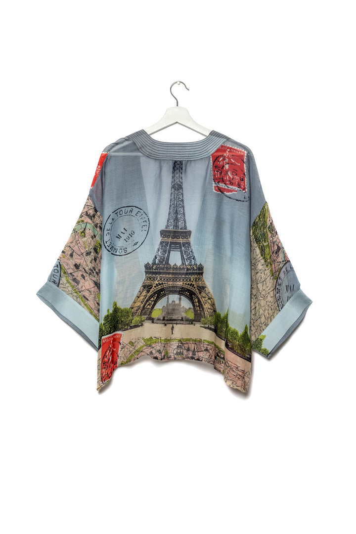 Eiffel Tower Map Kimono