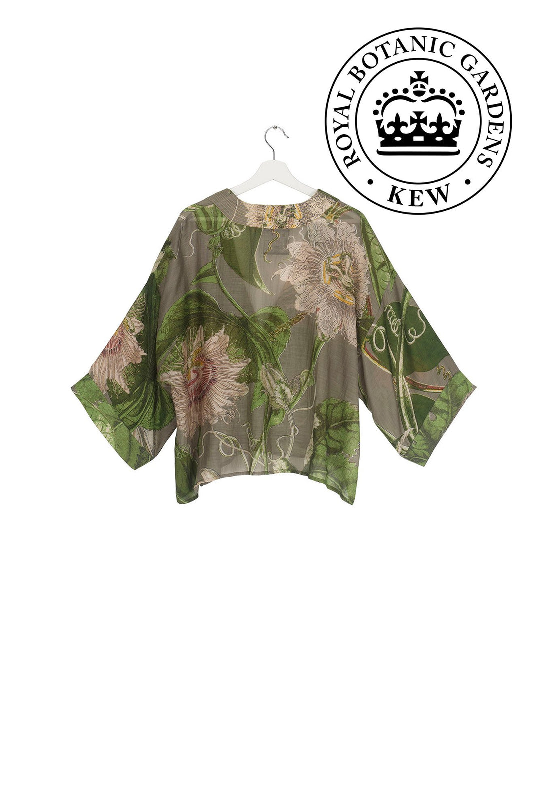 Passion Flower or 'Passiflora' mini kimono in stone by One Hundred Stars in Collaboration with Kew, Royal Botanic Gardens. 